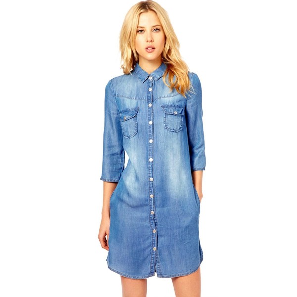 Escalier Women Chambray Casual Button Down