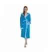 Womens Hooded Bathrobe OUFANG TURQUOISE