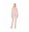 Mae Womens Collar Pajama Festive