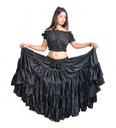 Wevez Womens Satin Flamenco Dance
