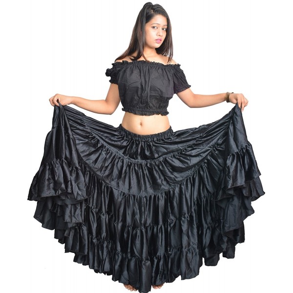 Wevez Womens Satin Flamenco Dance