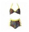 Qinying Vintage Floral Bandage Swimsuits