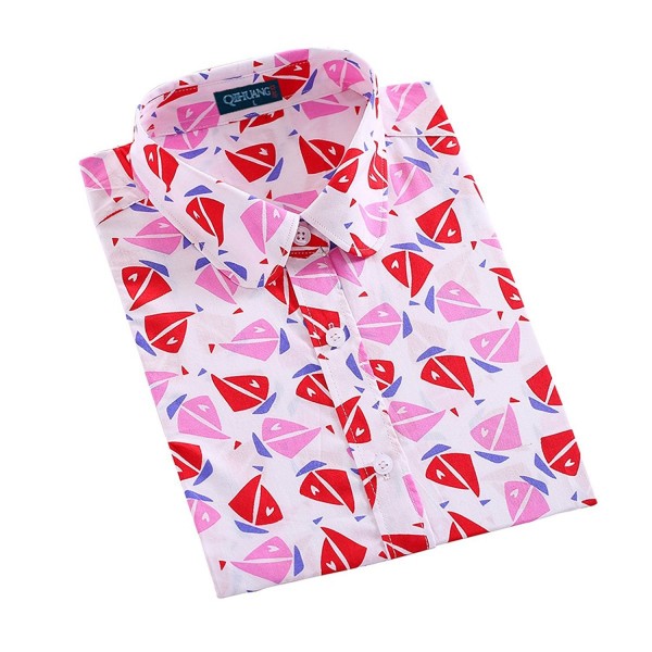 QIHUANG Women Sleeve Printed XXXXX Large