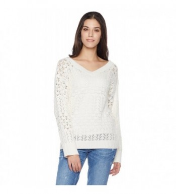 True Angel Womens Pointelle Pullover