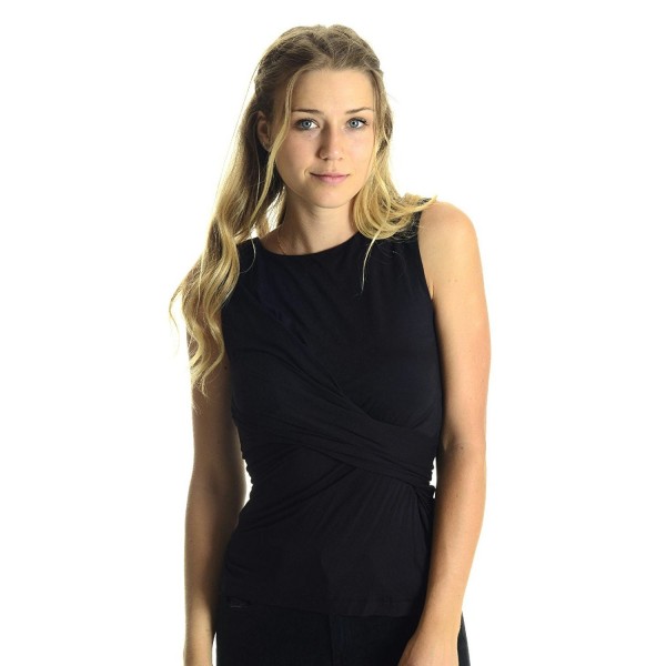 Free Womens Faux Sleeveless Black