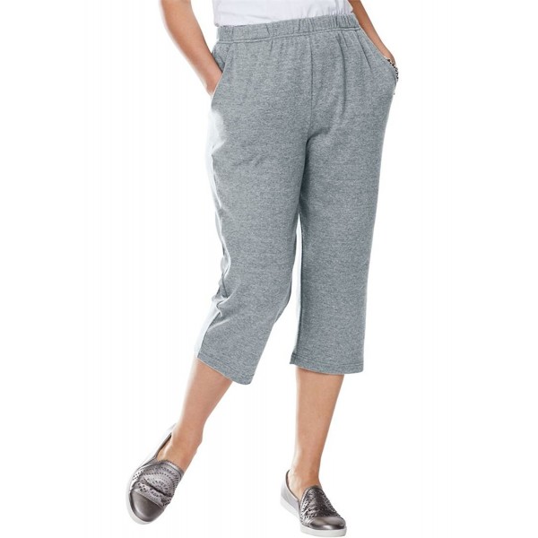 Woman Within Womens Capris Heather
