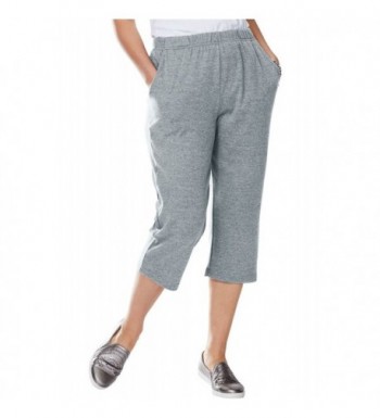 Woman Within Womens Capris Heather