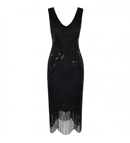PrettyGuide Womens Fringed Cocktail Flapper