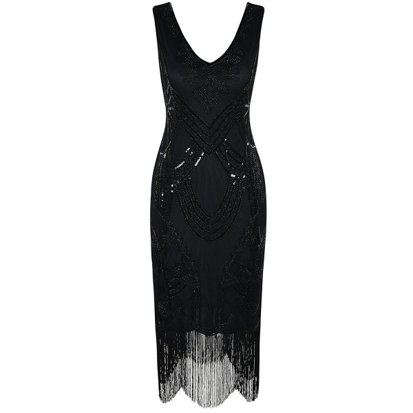 PrettyGuide Womens Fringed Cocktail Flapper