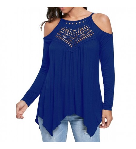 EachEver Womens Shoulder Sleeve Blouse