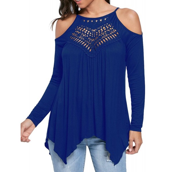 EachEver Womens Shoulder Sleeve Blouse