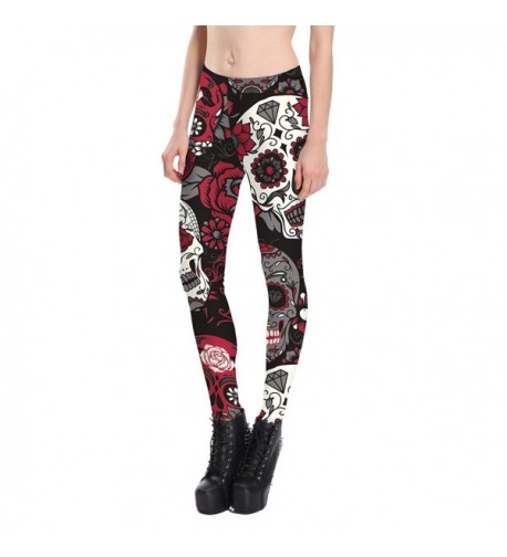 Idingding Digital Printed Leggings Skull