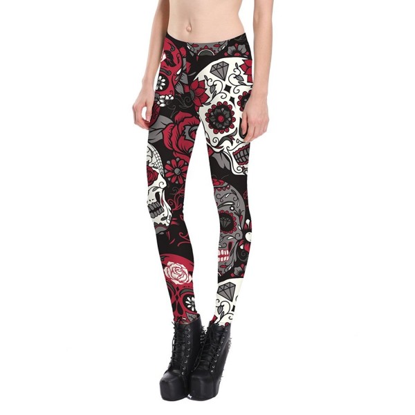 Idingding Digital Printed Leggings Skull