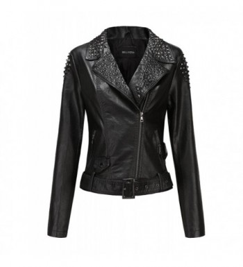 Bellivera Jacket Leather Womens Winter