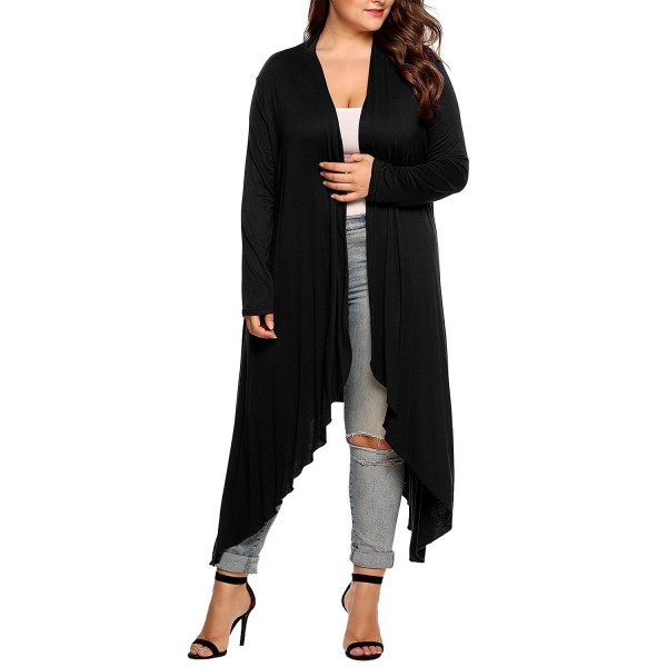 Elever Womens Casual Asymmetric Cardigan