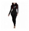 Through Digital Bodycon Jumpsuits Clubwear