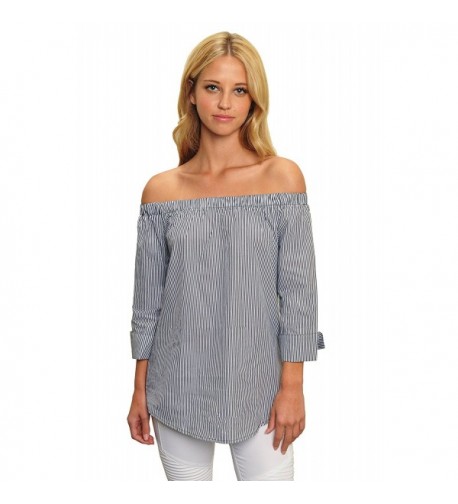 Trend Director Striped Shoulder Sleeved