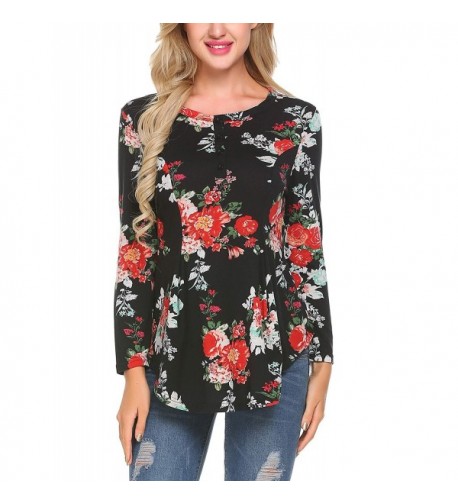 Mofavor Womens Sleeve Floral Casual