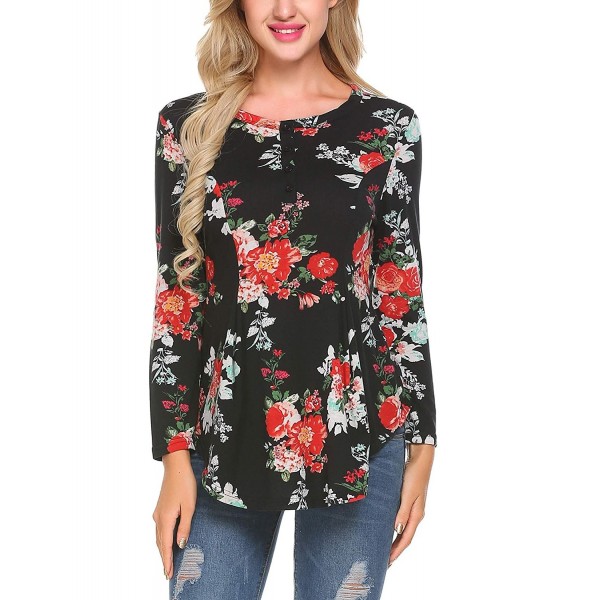 Mofavor Womens Sleeve Floral Casual