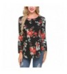 Mofavor Womens Sleeve Floral Casual