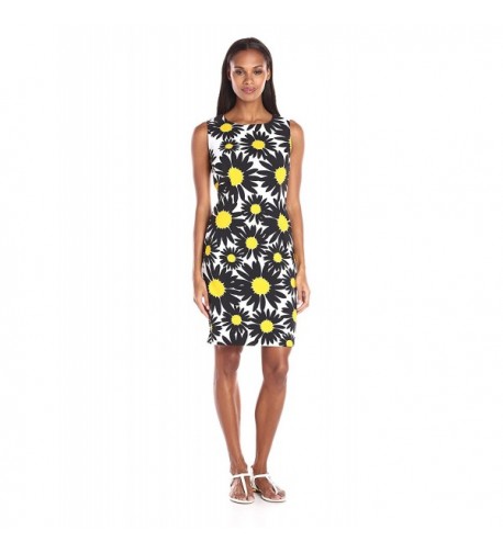 Ronni Nicole Womens Sheath Yellow