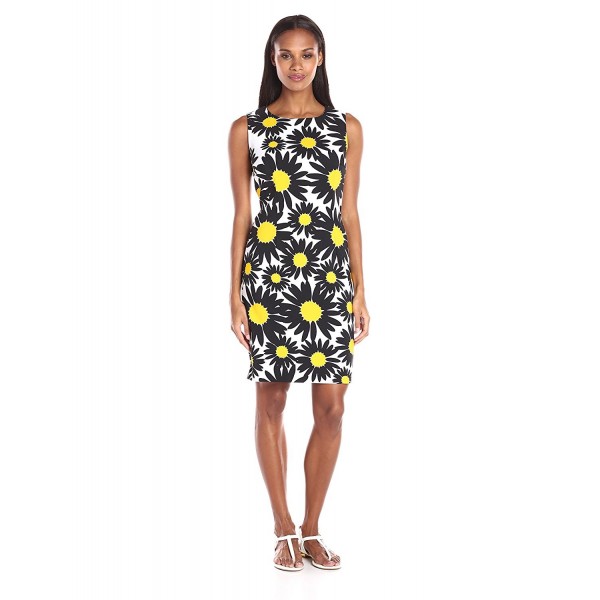 Ronni Nicole Womens Sheath Yellow