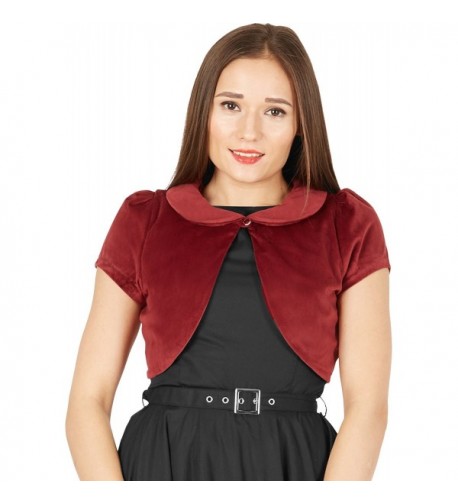 BlackButterfly Velvet Sleeve Formal Burgundy