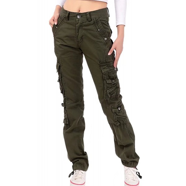 Women's Utility Cargo Pants - Army Green - C818989D7QC