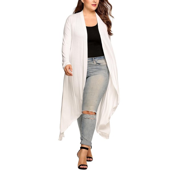 plus white cardigan