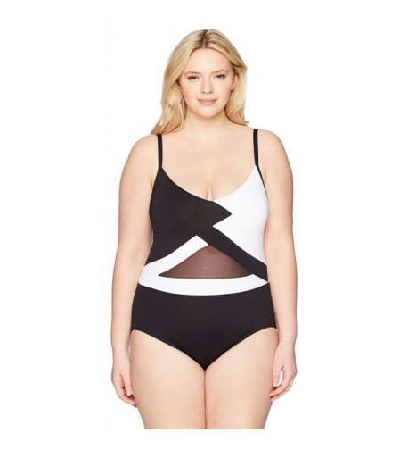 Anne Cole Womens Shoulder Swimsuit
