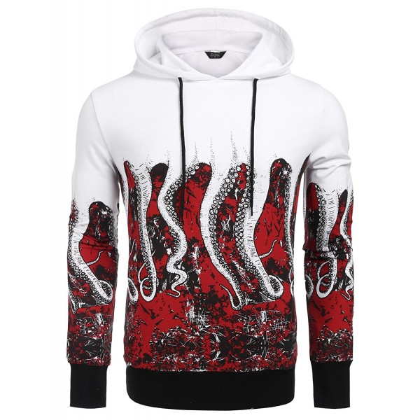 COOFANDY Octopus Hoodies Sweatshirts Pullover