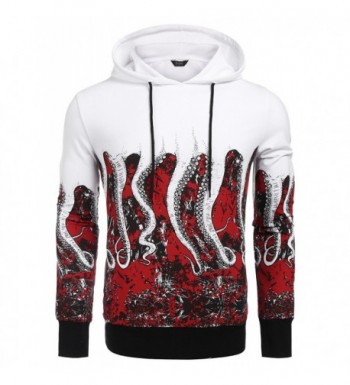 COOFANDY Octopus Hoodies Sweatshirts Pullover