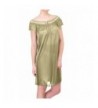 Ezi Womens Lingerie Nightgown GreenYellow