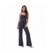 Glamaker Womens Striped Jumpsuit Sleeveless