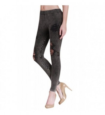 Nikibiki Seamless Destroyed Jeggings Charcoal