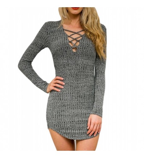 Persun Women Sleeve Bodycon Sweater