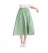 Cotton Flare Skirts Women Pleated