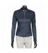 Womens Round Collar Motorcycle Jacket