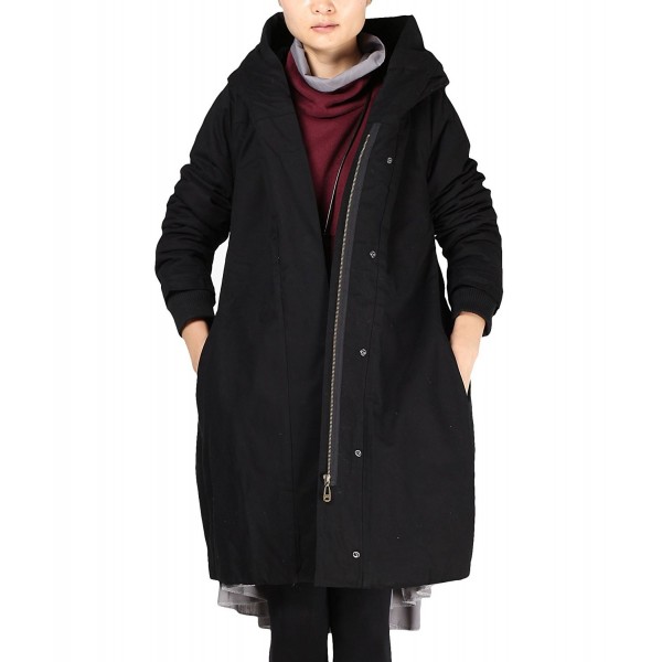 Mordenmiss Womens Trenchcoat Outerwear Pockets