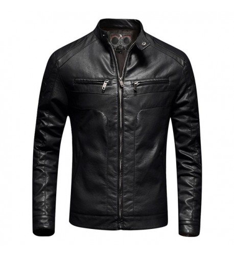 Men's Air Force Leather Jacket Hipster Flight Bomber Moto Jacket ...