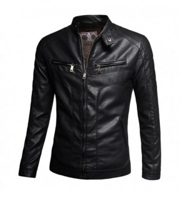 Designer Men's Faux Leather Jackets On Sale