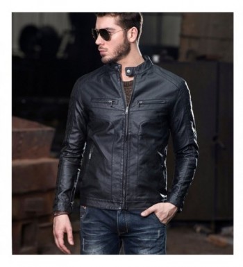 Men's Faux Leather Coats Online Sale