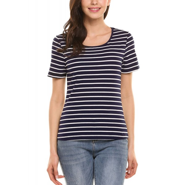 Zeagoo Womens Stripe Shirts Blouse