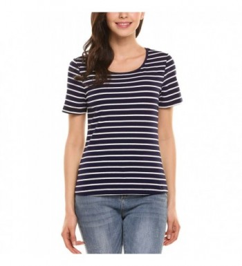 Zeagoo Womens Stripe Shirts Blouse