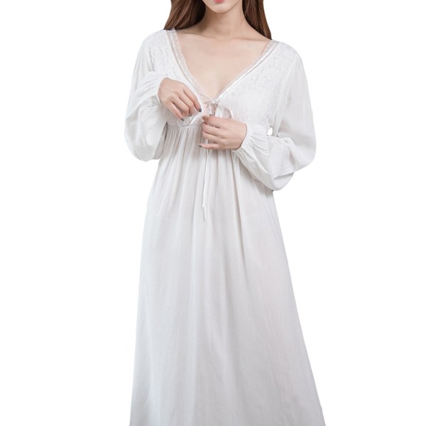 cotton nightdress long sleeve