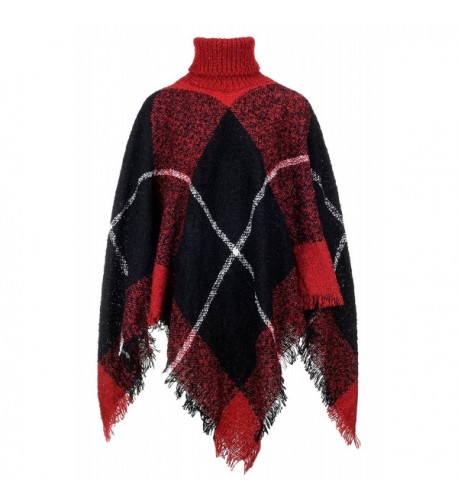 QZUnique Sweater Turtleneck Pullover Tassels