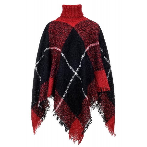 QZUnique Sweater Turtleneck Pullover Tassels