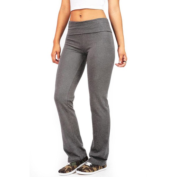 Womens Juniors Foldover Stretchy Charcoal