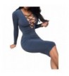 ALAIX Stretchy Bodycon Clubwear Blue L