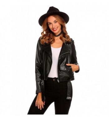 SummerRio Womens Leather Bomber Jackets